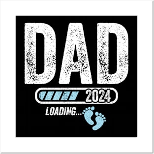 Dad 2024 loading for pregnancy announcement Posters and Art